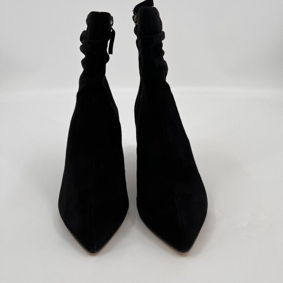 Bella Vita Danielle Booties Size 8.5M Black Suede Leather Boot 3" Heel - Picture 3 of 13